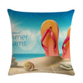 Axyaa Printed Linen Pillowcase 45*45cm for Sofa Chair Decoration