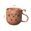 Axyaa Creative Cat Mouthwash Cup for Children - Drop Resistant Plastic Water Cup