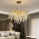 Axyaa Crystal Chandeliers: Luxury Lighting Fixture for Home, Villa, Living & Dining Room