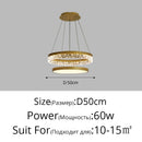Axyaa Modern LED Living Room Pendant Light - Elegant Dining Room Fixture