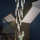 Axyaa Modern Staircase Chandeliers LED Pendant Light for Living Room