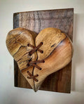Axyaa Broken Heart Wooden Wall Decor - Gift, Home Decor & Room Accessory