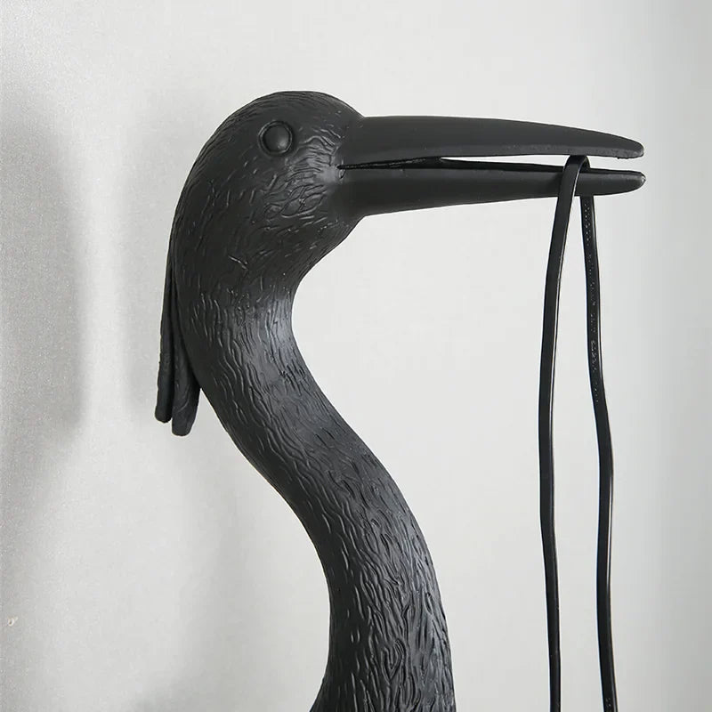 Axyaa Nordic Crane Resin Wall Lamps for Bedroom Living Room Decor