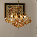 Axyaa Crystal Pendant LED Ceiling Light for Luxurious Living Room and Bedroom