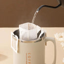 Axyaa Double-Layer Coffee Cup with Spoon and Straw - Insulated Stainless Steel Water Mug