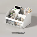 Axyaa Desktop Drawer Organizer Clear Student Desk Stationery Storage Cabinet