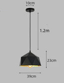 Axyaa Metal Pendant Light Industrial E27 Nordic Style for Kitchen Bar Dining Room