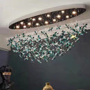 Axyaa Luxury Crystal Chandelier Dining Room Ceiling Light Indoor Lighting