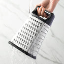 Axyaa Stainless Steel Box Grater & Slicer with Container - Kitchen Essential