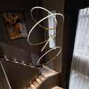 Axyaa Modern LED Pendant Chandeliers for Staircase and Living Room Lighting