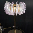Axyaa Crystal Flower Chandelier - Minimalist Style for Living Room, Bedroom, and Hall
