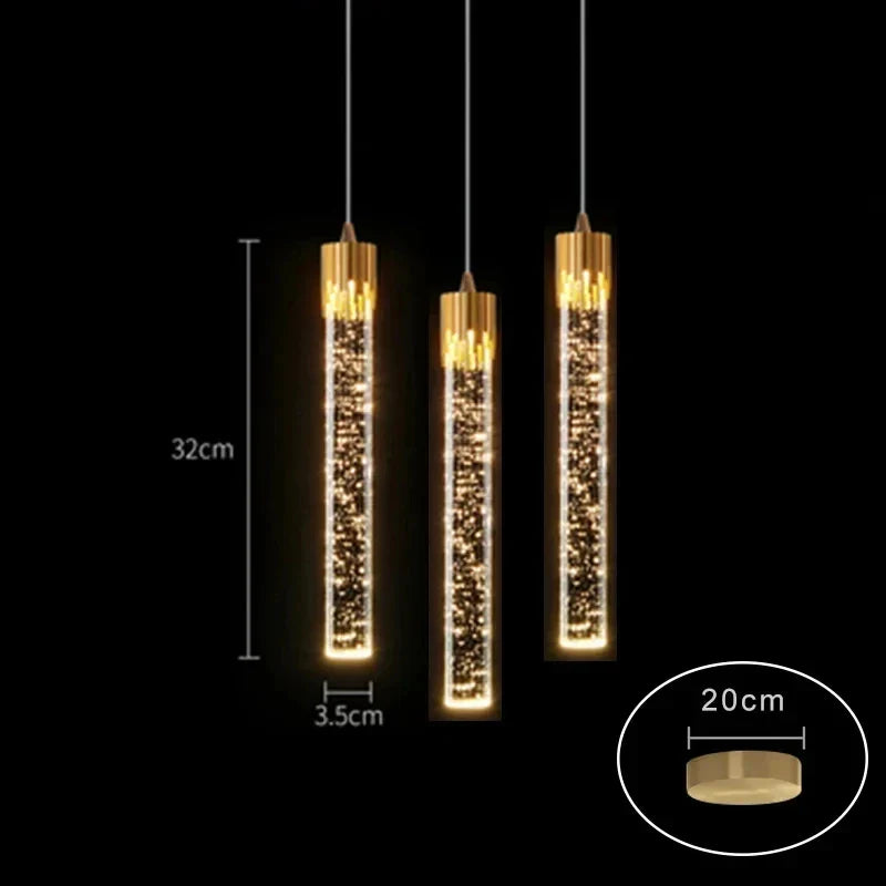 Luxury Crystal Pendant Chandelier by Axyaa for Home Decor and Living Room Lighting