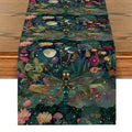 Axyaa Floral Insects Table Runner Wedding Dining Coffee Long Cloth