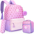 Axyaa Girls School Backpack Set: Bag, Lunch Bag, Pencil Case | Lightweight, Multi-Purpose Daypack