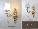 Axyaa Glass Crystal Wall Lamp for Bedroom, Living Room, Dining Room, Corridor Lighting