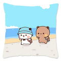 Cute Panda Bears Printed Pillow Case for Sofa Decoration by Axyaa