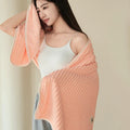 Axyaa Coral Fleece Bath Towel - Large Size, Unisex, Korean Style