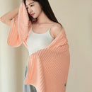 Axyaa Coral Fleece Bath Towel - Large Size, Unisex, Korean Style