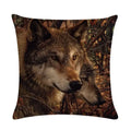 Axyaa Printed Linen Pillowcase for Home Sofa Car Decor 45*45cm