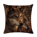 Axyaa Printed Linen Pillowcase for Home Sofa Car Decor 45*45cm
