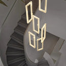 Axyaa Nordic Crystal LED Chandelier for Living Room Staircase and Indoor Lighting