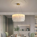 Axyaa Marble Crystal Pendant Light for Modern Luxury Bedroom, Villa, and Living Room