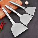 Axyaa Stainless Steel Steak Shovel - Multifunctional BBQ Spatula and Kitchen Tool