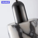 Axyaa Marble LED Pendant Lamp: Nordic Luxury Natural Stone Chandelier