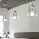 Axyaa Nordic Glass LED Chandelier for Dining, Bedroom, Coffee Shop, and Bar