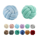 Axyaa Handmade Velvet Knot Throw Pillow for Home Sofa Bed Chair