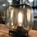 Axyaa Nordic Glass LED Floor Lamp - Elegant Oval Design for Home Decor