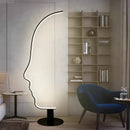 Axyaa Nordic Designer Human Face Art Floor Lamp for Modern Minimalist Living Room