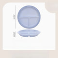 Axyaa Ceramic Dividing Plate for Healthy Kids' Breakfast