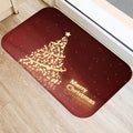 Axyaa Christmas Balls Tree Printed Door Mat Non-Slip Floor Carpet)((((