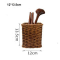 Axyaa Rattan Wicker Serving Baskets Set - 10 Styles for Bread, Fruit, Vegetables