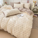 Axyaa Modern Minimalist Duvet Cover Bedding Sets, All Season Comfort, Solid Color