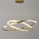 Axyaa Modern Circular Pendant Lamp for Living, Dining, Bedroom - Italian Light Luxury