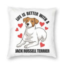 Axyaa Jack Russell Terrier Nordic Pillowcase for Stylish Living Room Decor