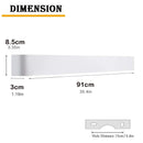 Axyaa 30W 91cm LED Wall Sconces, Indoor Aluminum Up and Down Lights for Bedroom and Living Room