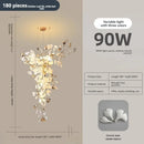 Axyaa Modern Ginko Leaves Chandeliers - Luxury Designer Living Room Staircase Lighting