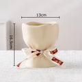 Axyaa Flower Bud Ceramic Vase Set - Aesthetic Room Decor & Table Centerpiece