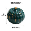 Axyaa Ceramic Pumpkin Soup Bowl with Lid for Kitchen Desserts and Stews
