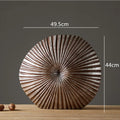 Axyaa Resin Crafts Flower Vase Stripe Texture Modern Home Decor