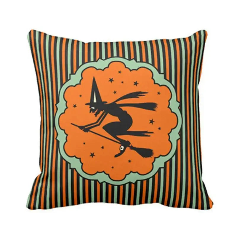 Halloween Cartoon Pumpkin Bat Ghost Pillowcase for Axyaa Home Decoration