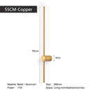 Axyaa Copper Black LED Wall Sconces Touch Dimmable Lighting Fixtures 8w-20w