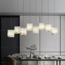 Axyaa Marble Chandelier: Modern Chinese Tearoom All Copper Light Luxury Bar Lighting