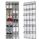 Axyaa 24-Pocket Over the Door Shoe Organizer Mesh Pockets Storage