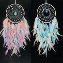 Axyaa Colorful Feather Pendant Dream Catcher Wall Hanging for Living Room