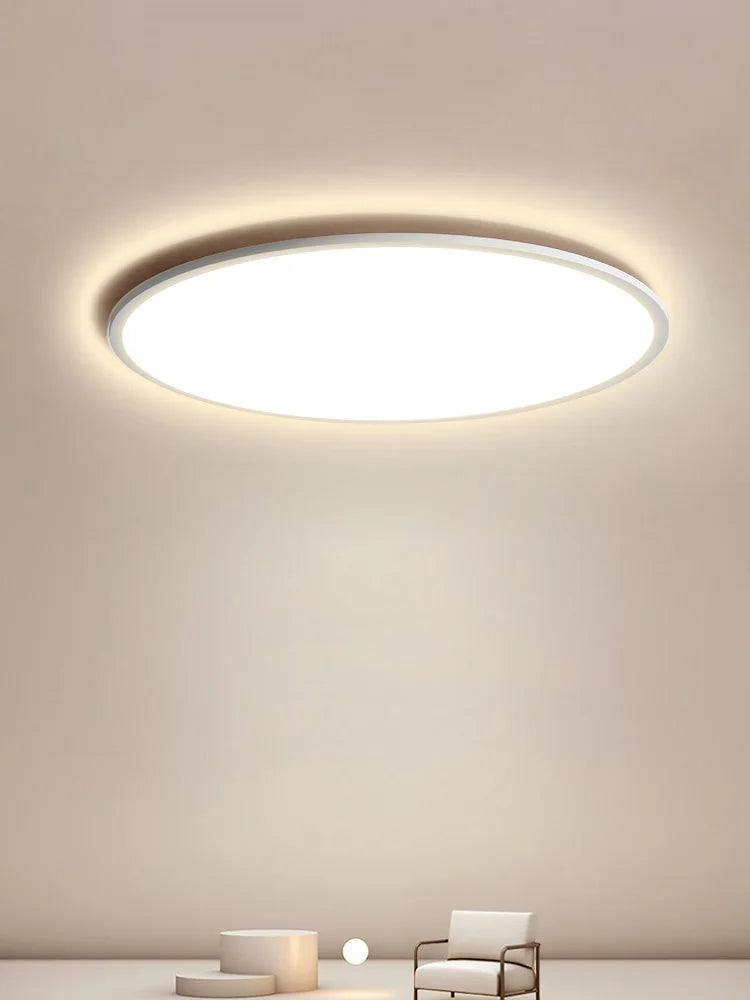 Axyaa Ultrathin LED Ceiling Lamp, Modern Round Lights for Living Room, Bedroom, and Dining Area
