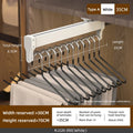 Axyaa Extendable Clothes Rail | Top Mount Wardrobe Hanger | Adjustable Trouser Organiser